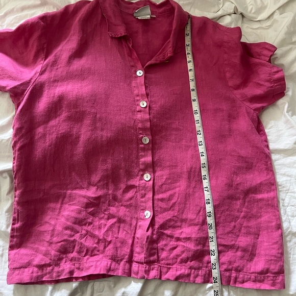 Hot Cotton/Marc Ware 100% Linen Button Down - Picture 5 of 7